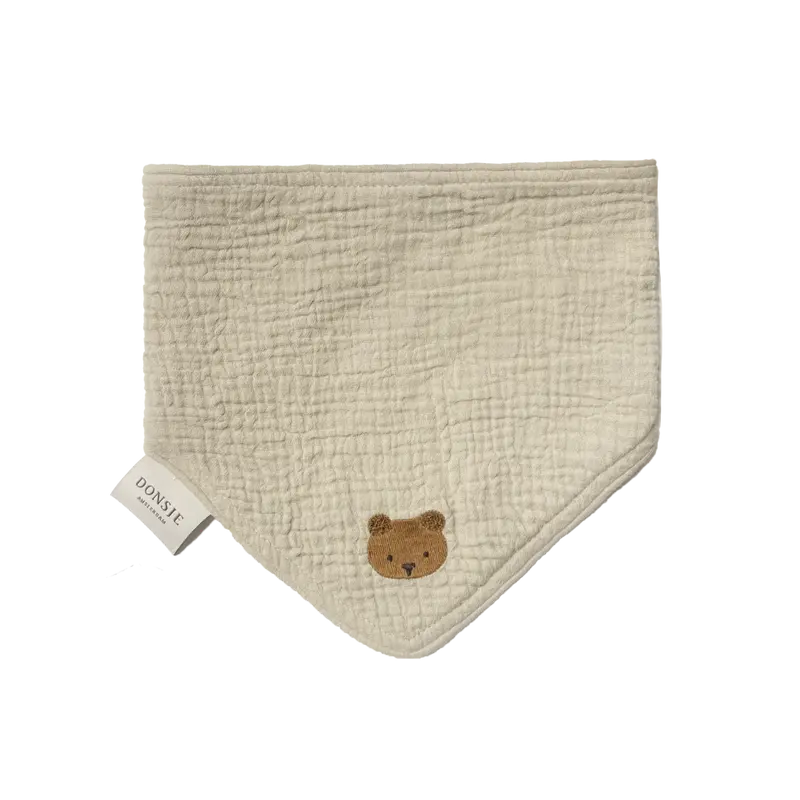 Bintje Bib | Bear | Taupe