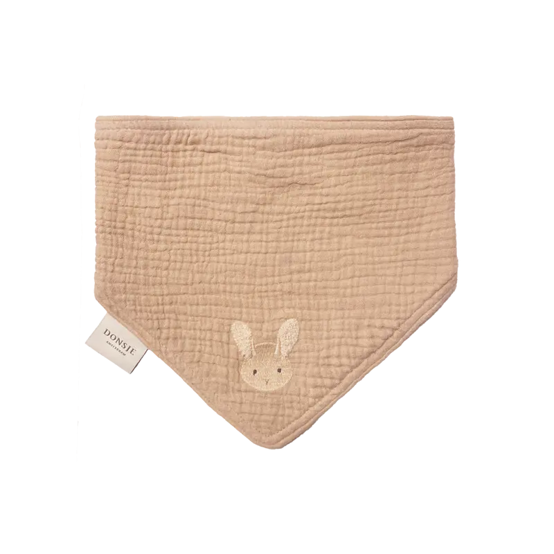 Bintje Bib | Fluffy Bunny | Rose Mocha