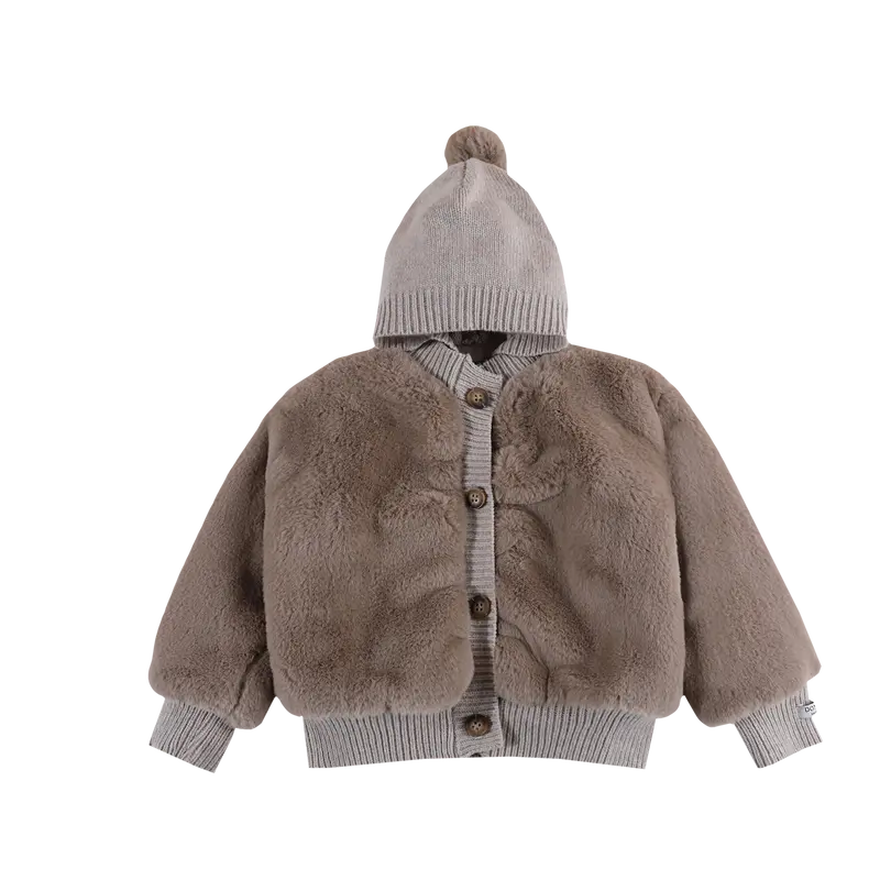 Birie Jacket | Taupe Teddy