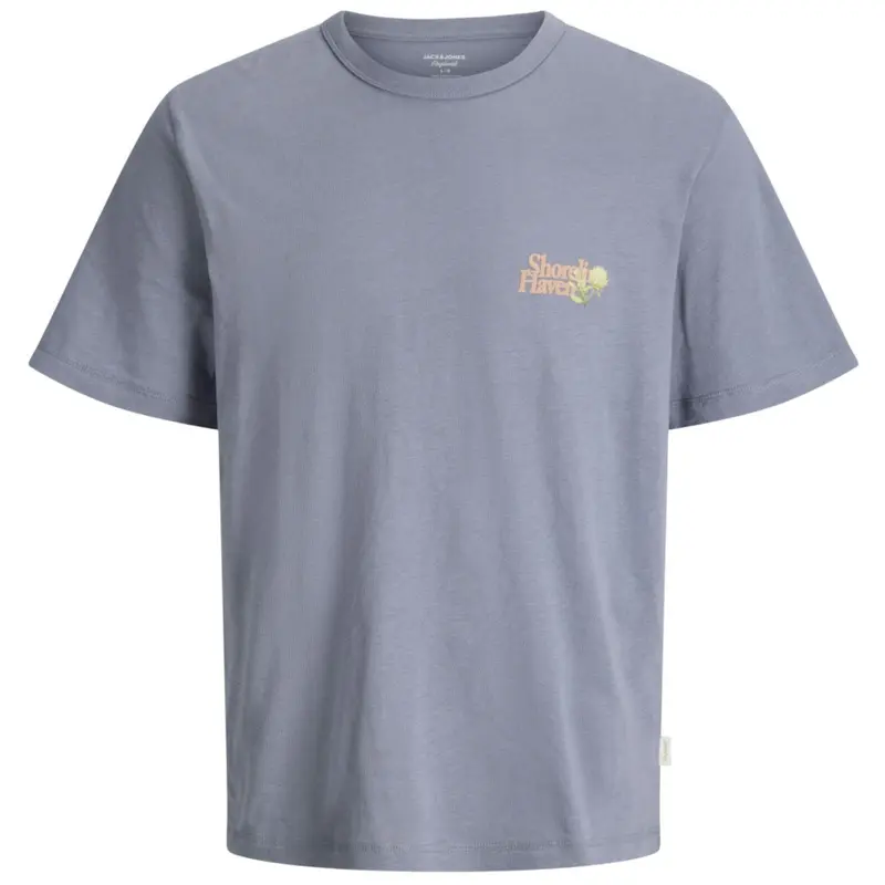 Blauw graphic multicolor t-shirt Montauk