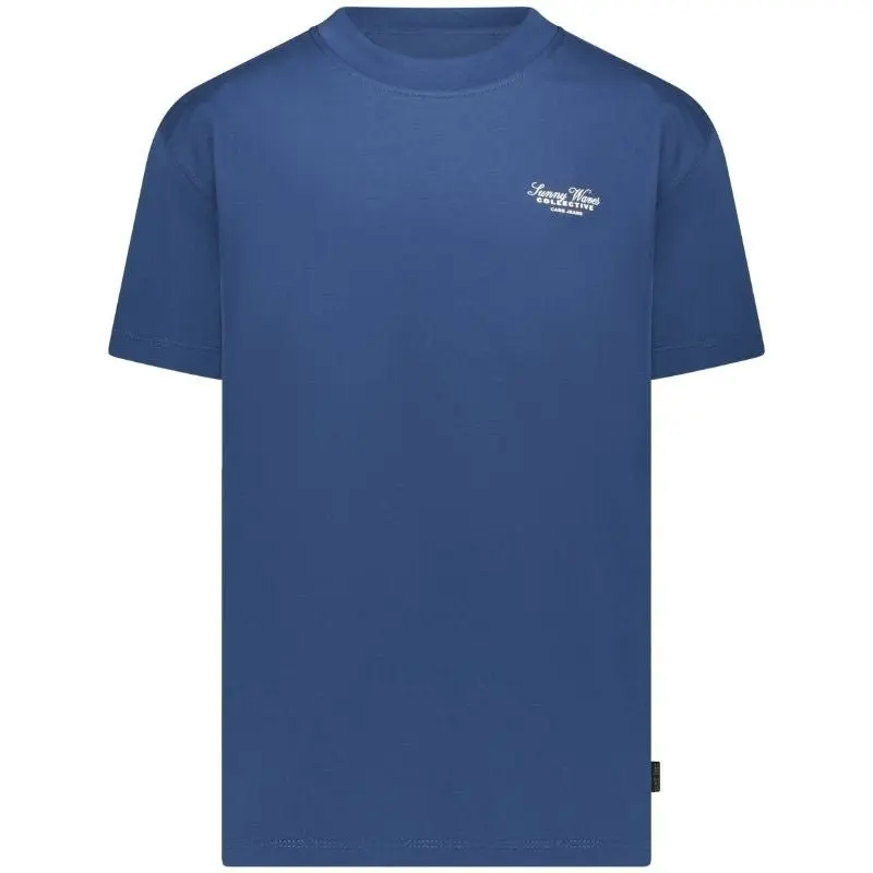 Blauw ronde hals t-shirt Keyno
