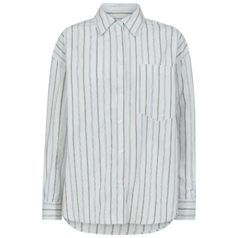 Blauwe blouse Erina