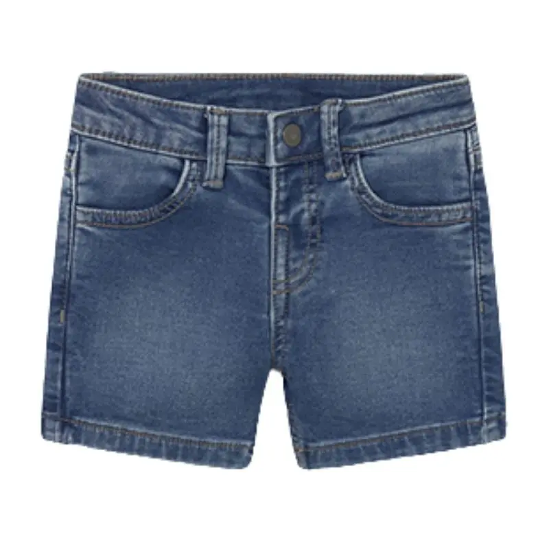 Blauwe denim soft korte broek 1219