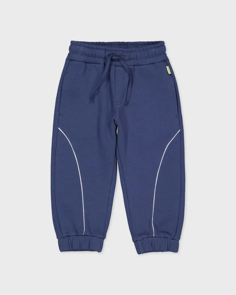 Blauwe joggingbroek met boogdetails | Deep Cobalt