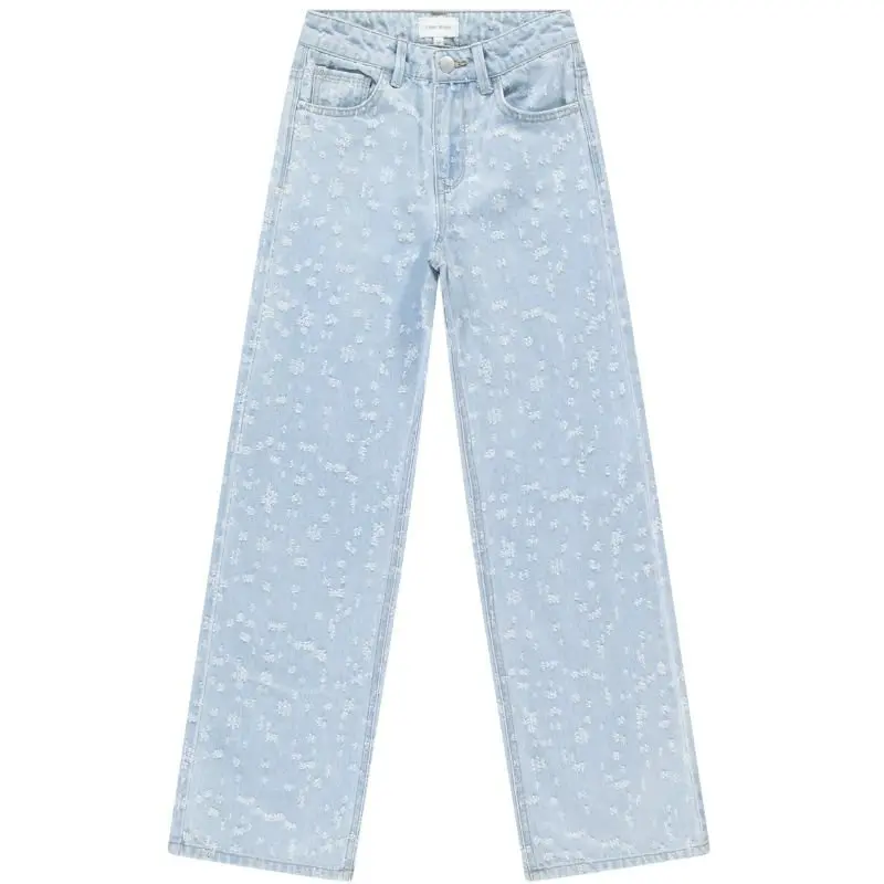 Bleached Used wide fit jeans Nawal