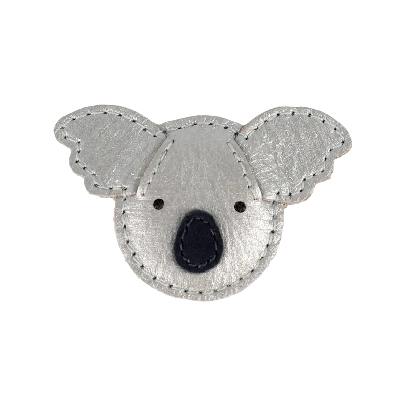Blinc Clip | Koala | Silver Grey Metallic Leather
