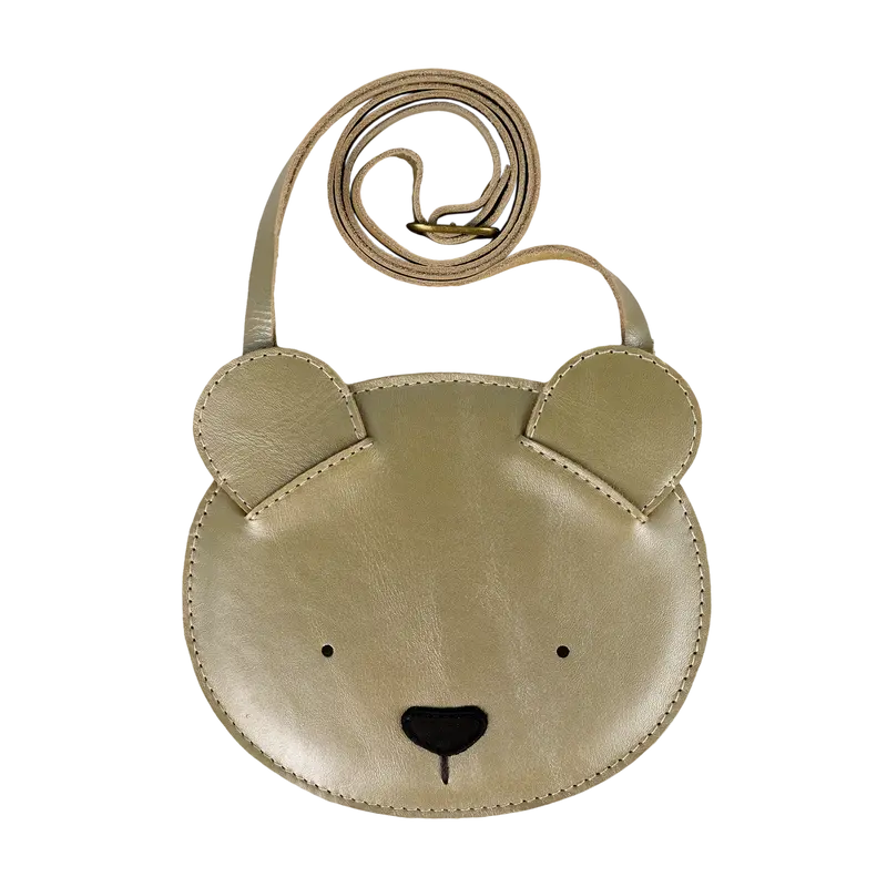 Blinc Purse | Bear | Champagne Metallic Leather
