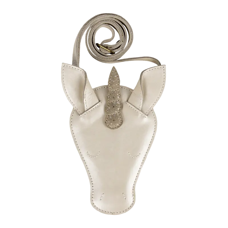 Blinc Purse | Unicorn | Off White Metallic Leather