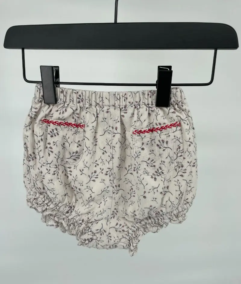 Bloomer Beige Bloemetjes Maat 80
