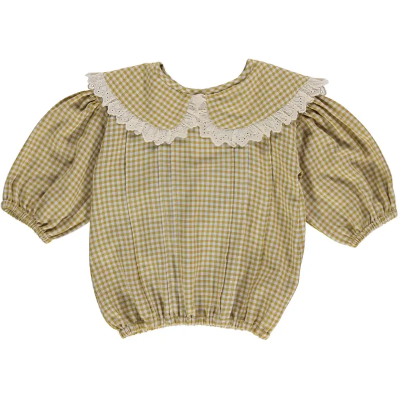 Blouse Asra Mustard Vichy Woman