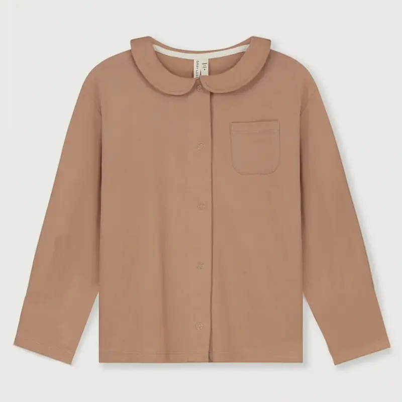 Blouse Boxy Collar Biscuit