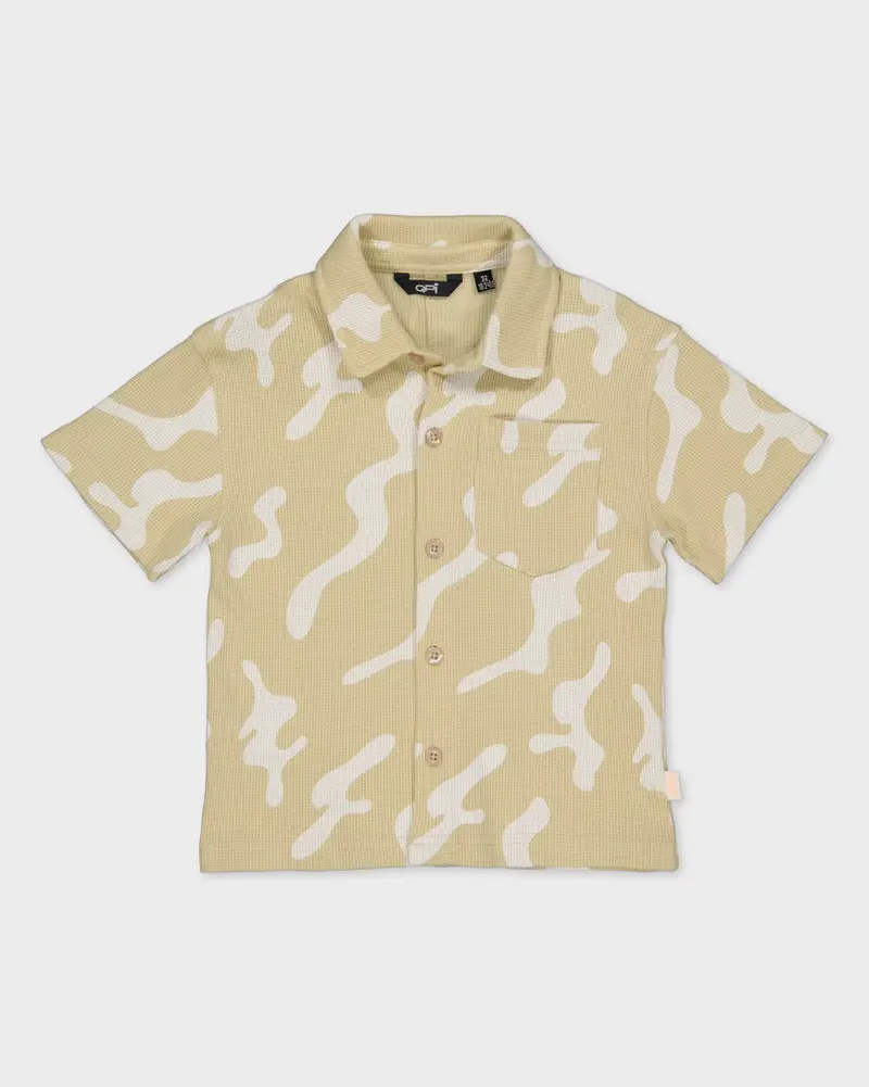 Blouse zand retroprint | AOP Sand Retro
