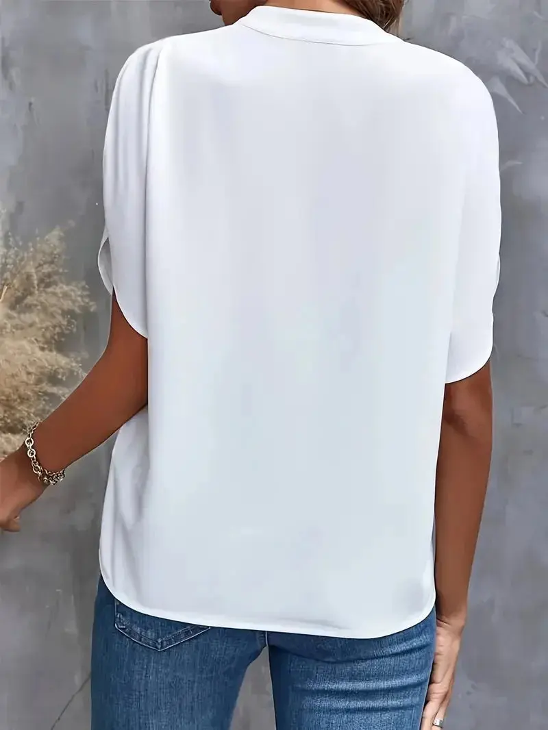 Elisabeth | Damen fließende V-Ausschnitt Bluse
