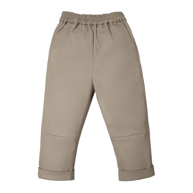 Bobbie Leather Trousers | Dark Taupe Leather