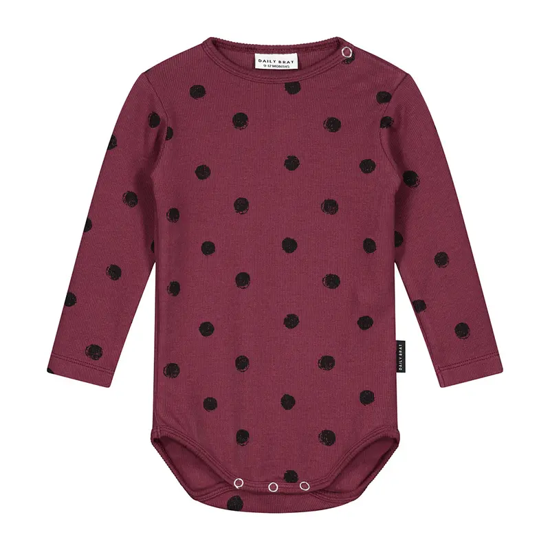 Bodysuit Mini Painted Polka Carben Red