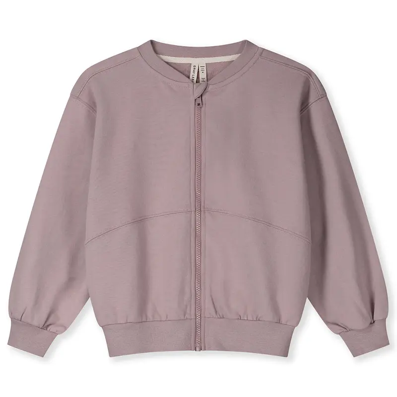 Bomber Zip Sweatshirt Berry