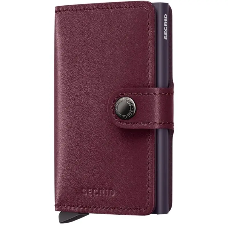 Bordeauxrode miniwallet Original