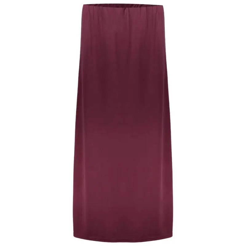 Bordeauxrode rok met elastische band 66364