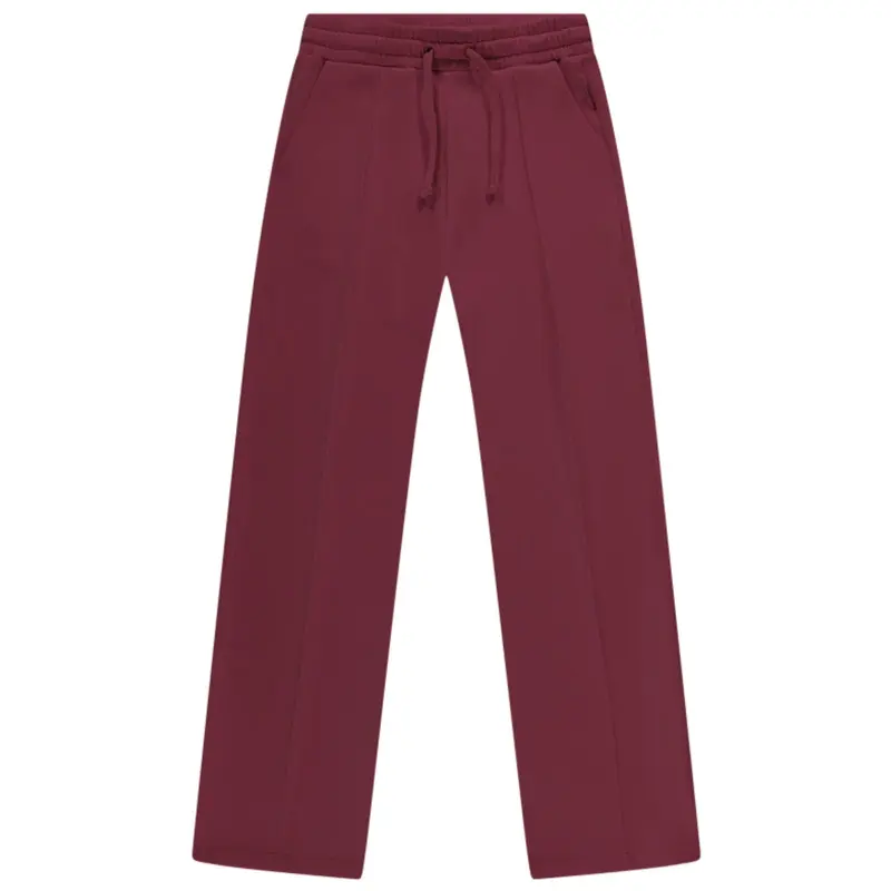 Bordeauxrode straight sweatpant Hannah