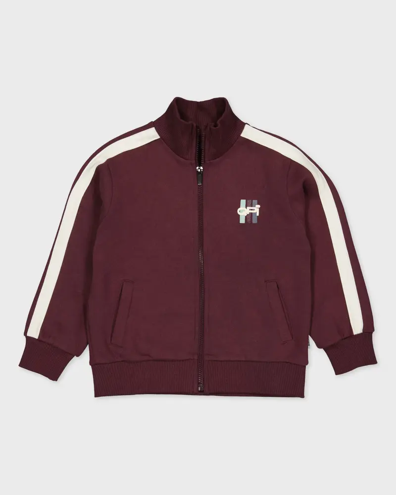 Bordeauxrood vest met ritssluiting | Dark Red