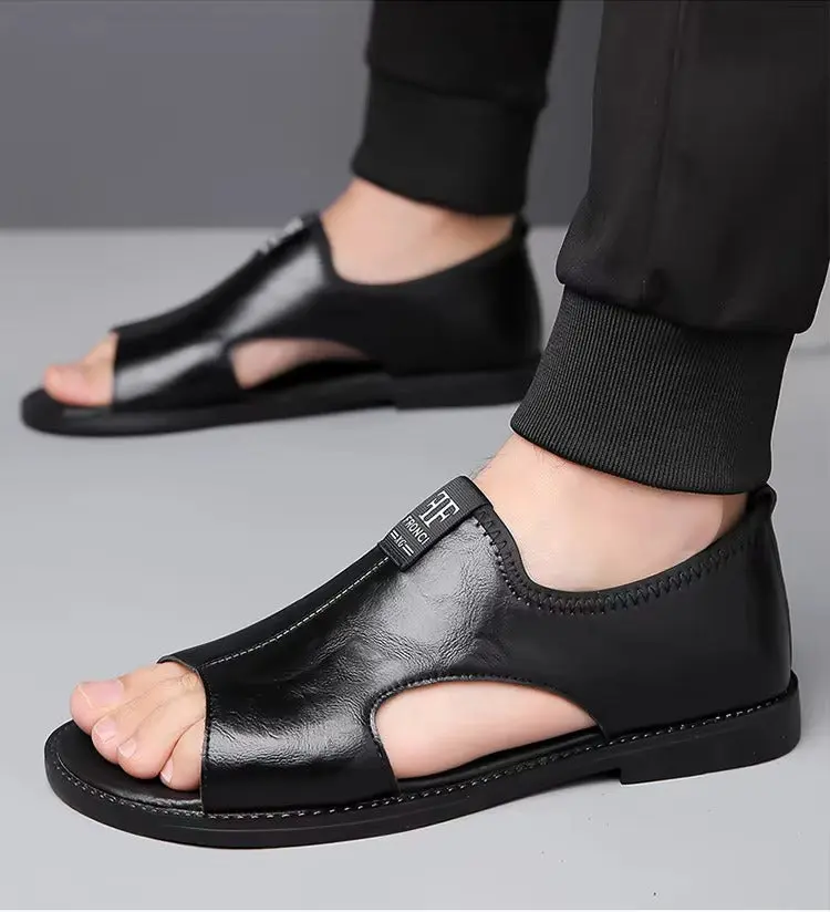 Boriss - Bequeme Ledersandale
