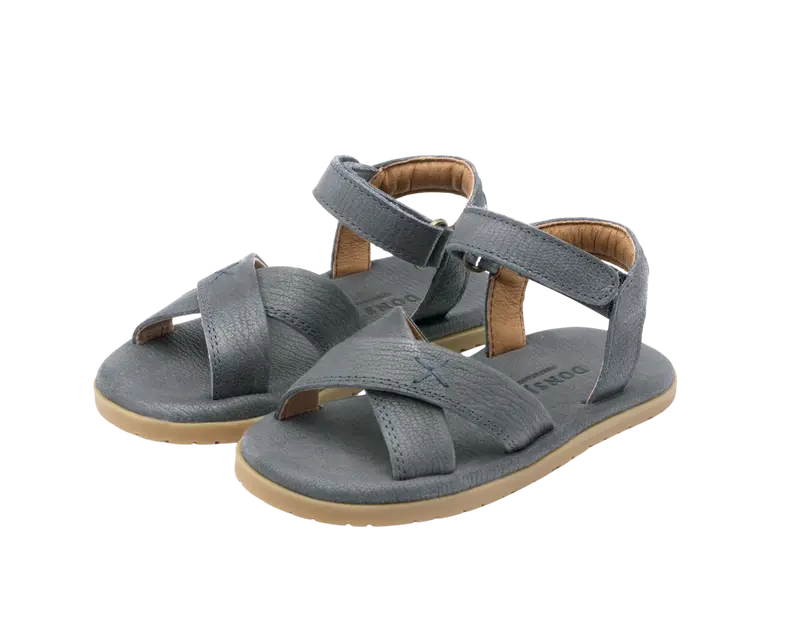 Botis Sandals | Petrol Leather