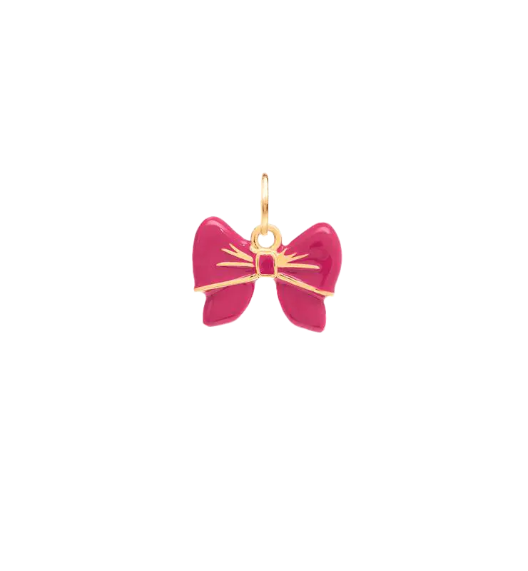Boujee Bow Charm | Rosy Mauve
