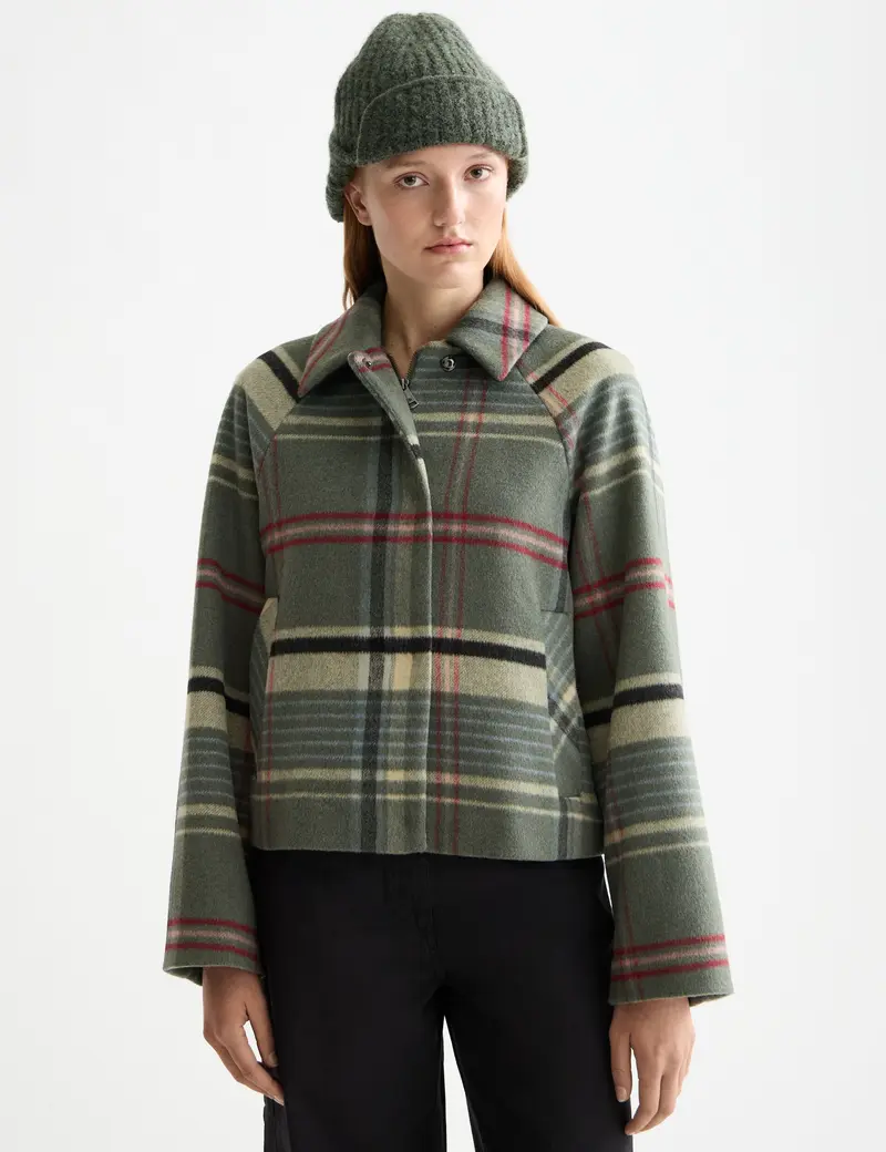 Boxy shirt jacket
