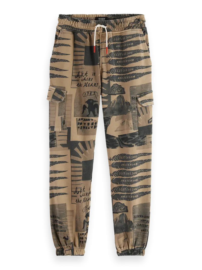 Boys' All-over printed cargo sweatpants