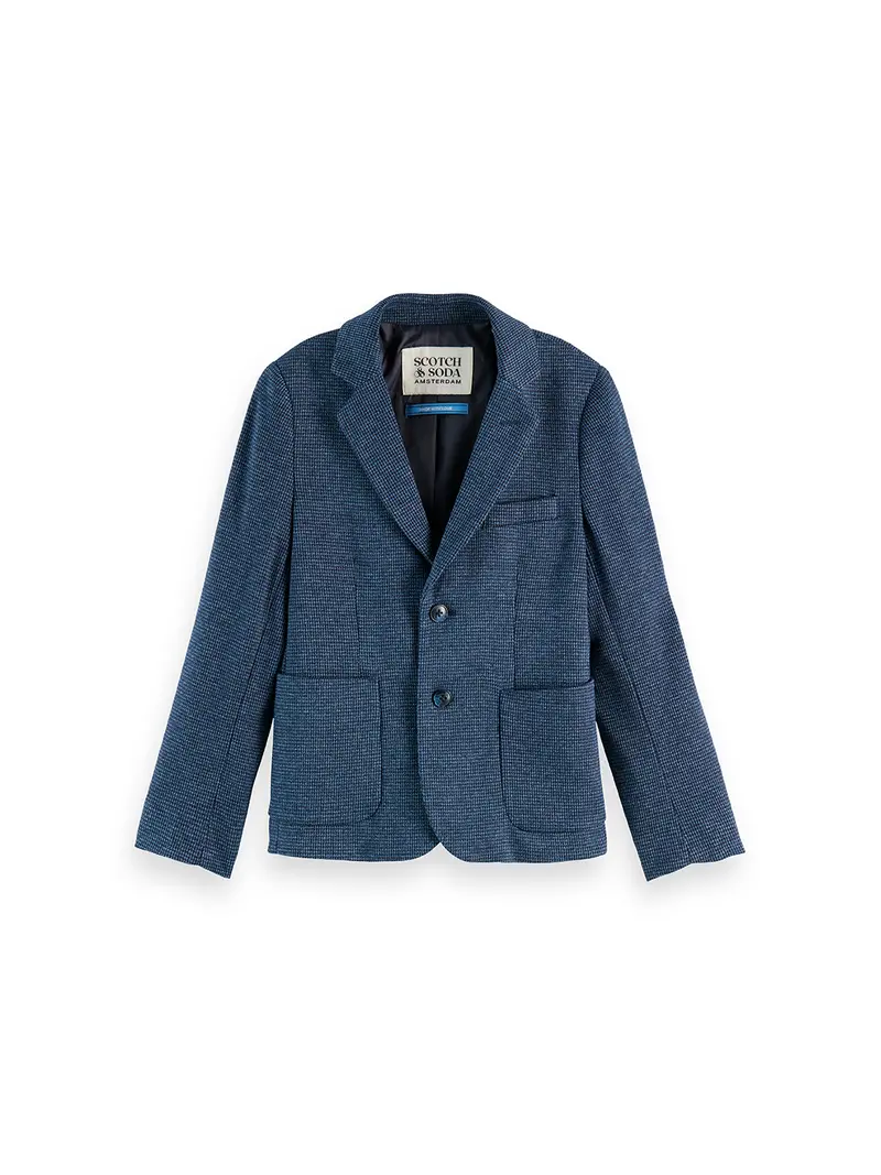 Boys' Yarn-Dyed Knitted Blazer