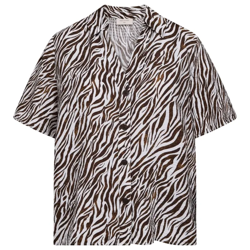 Brilliant White met coffee bean geprint shirt Mele