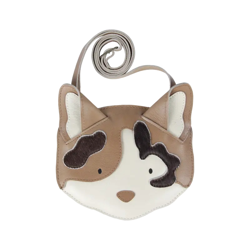 Britta Exclusive Purse | Calico Cat | Nutmeg Leather