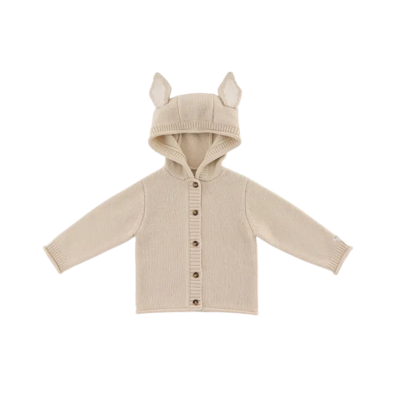 Brittan Merino Wool Cardigan | Bunny | Soft Sand
