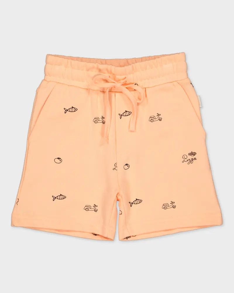 Broek oranje met print | AOP Orange Sketch