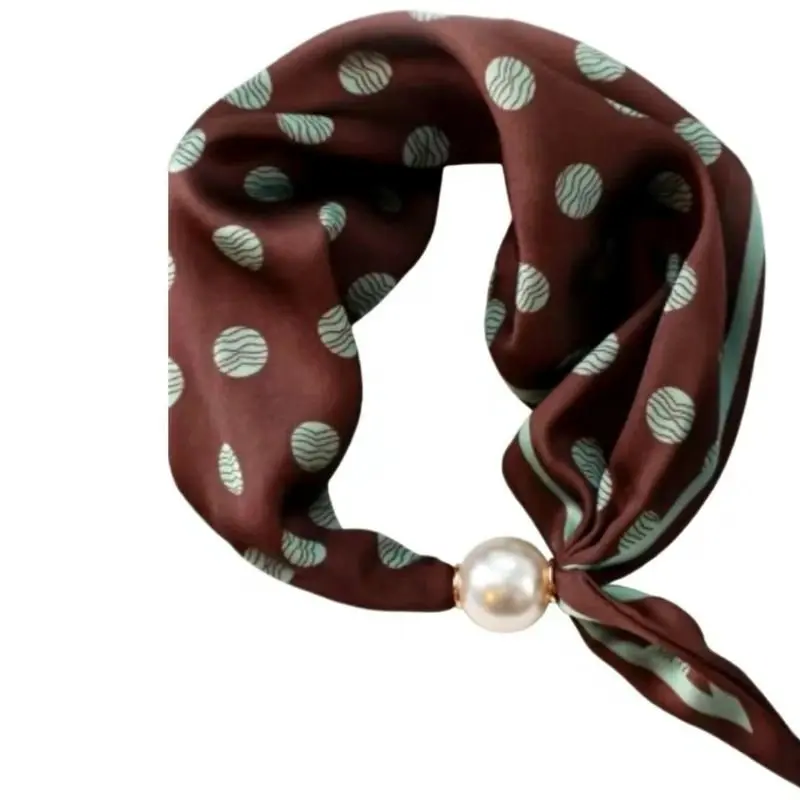 Brown-mint parel sjaaltje Chloe