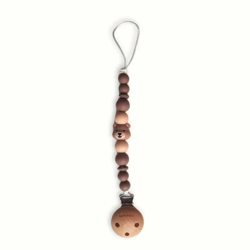 Bruine clip silicone Bear
