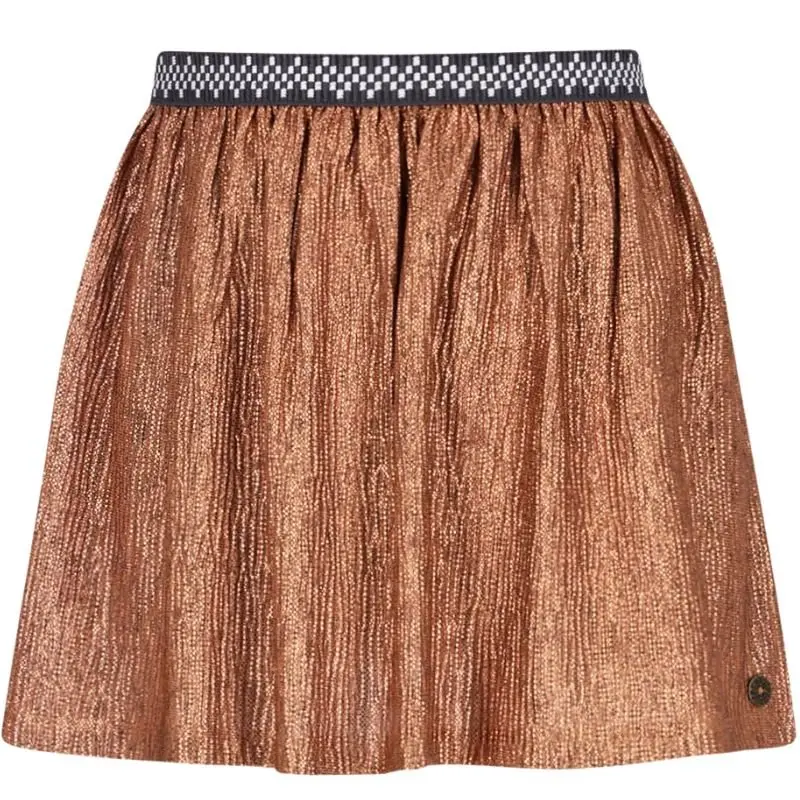 Bruine metallic glitter rok Holly