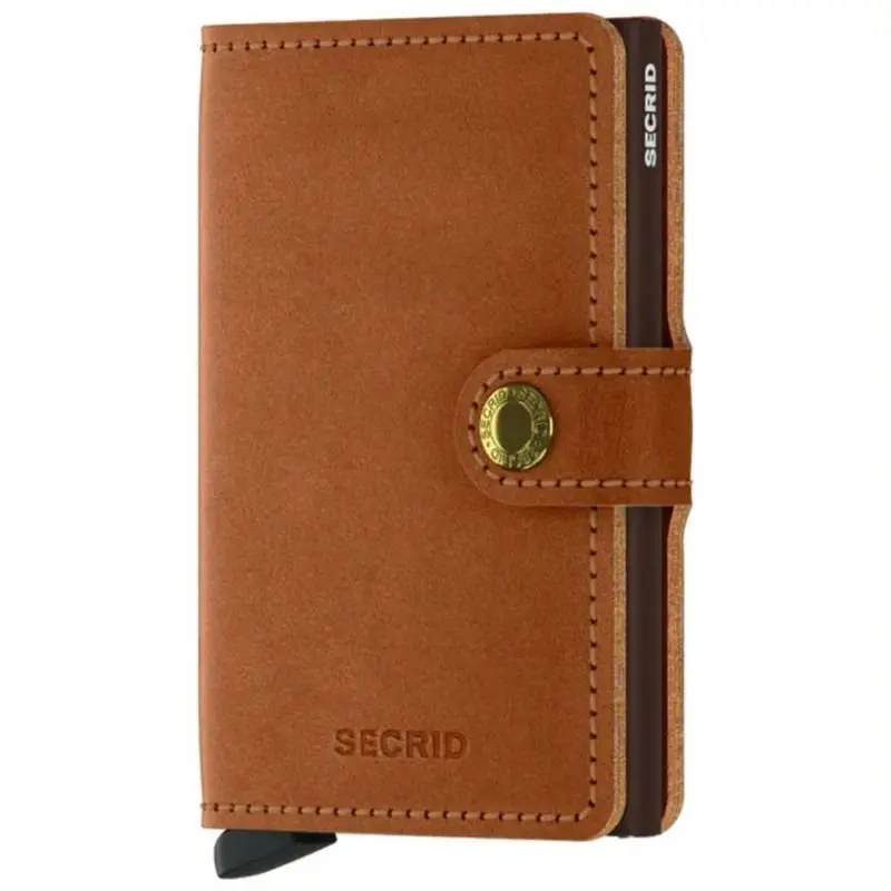 Bruine miniwallet Original Cognac Brown