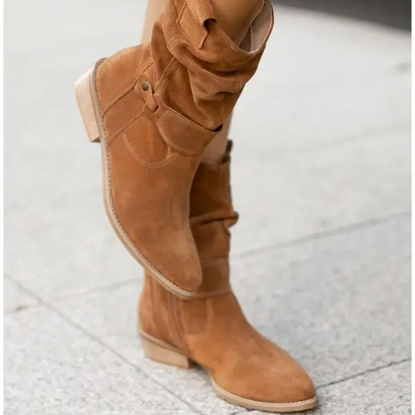 Brunna | Damen Chelsea Stiefelette mit Blockabsatz