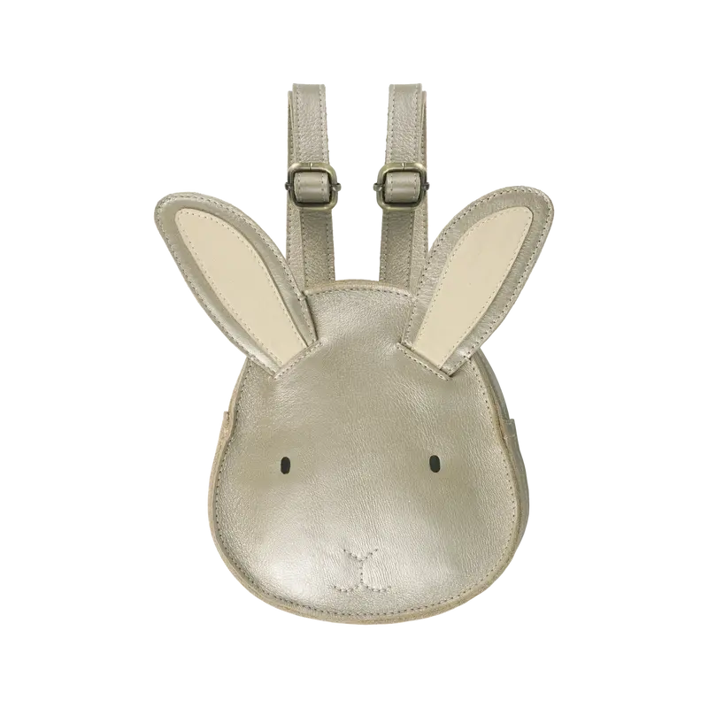 Buna Exclusive Backpack | Bunny | Champagne Metallic Leather