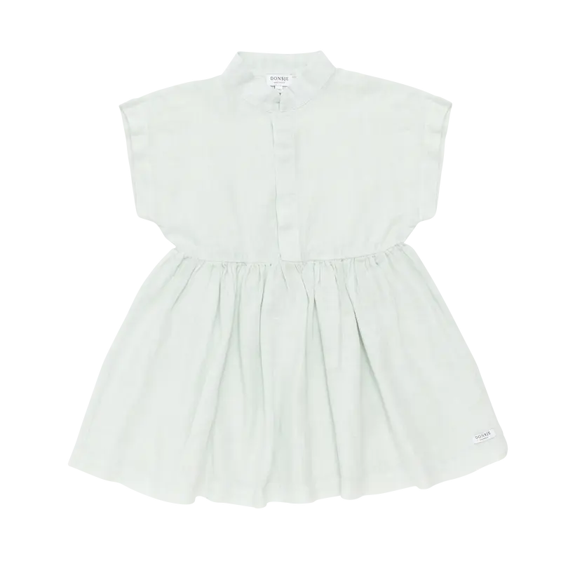 Byzou Linen Dress | Mint Green