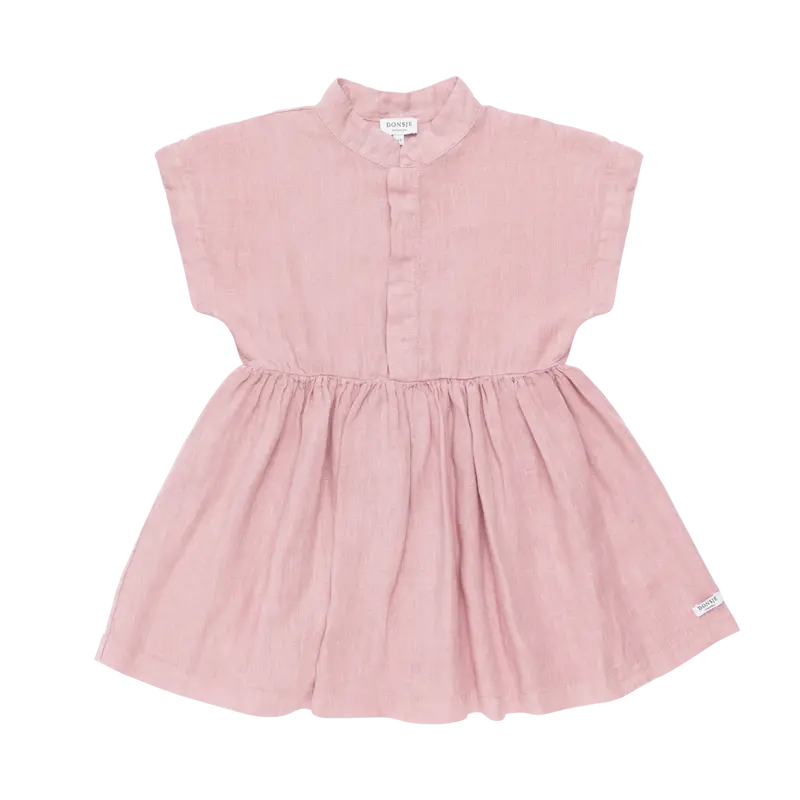 Byzou Linen Dress | Purple Violet