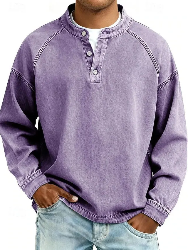 Calor - Soft-Touch-Henleyshirt