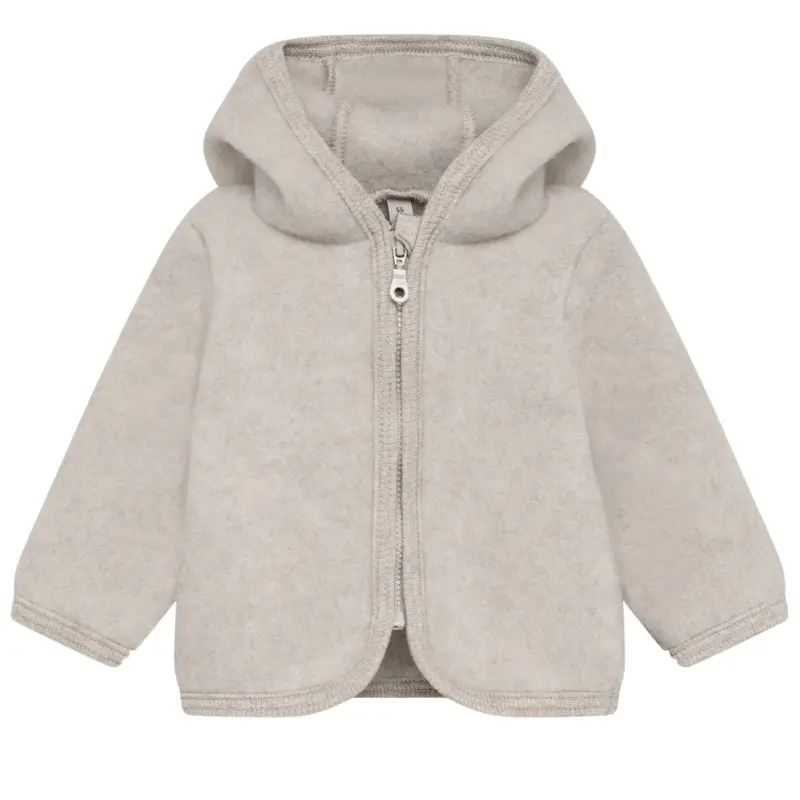 Camel Melange jacket Ears Wool Fleece