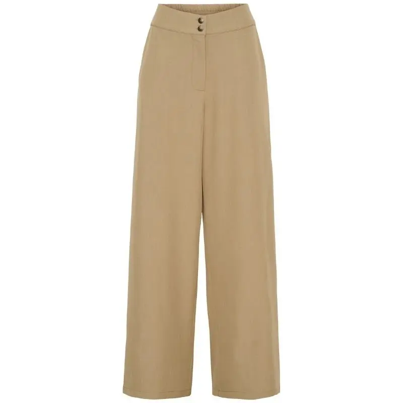Camelbruine wide leg pantalon Lion