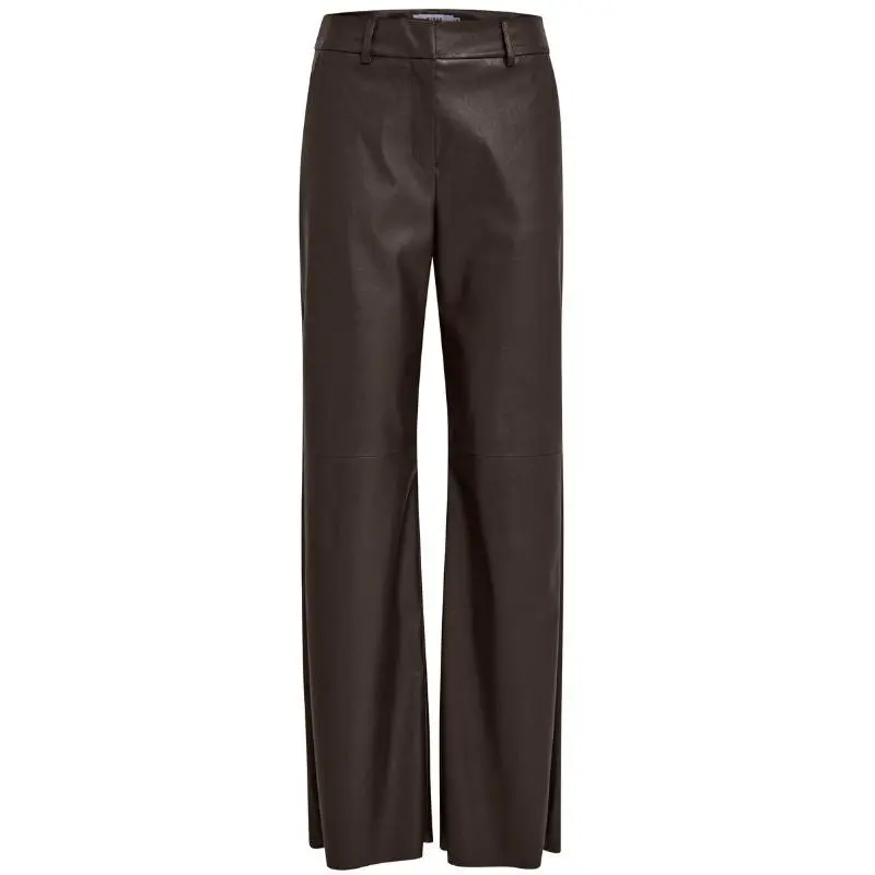 Carafe mid waist pu leather broek Tasja