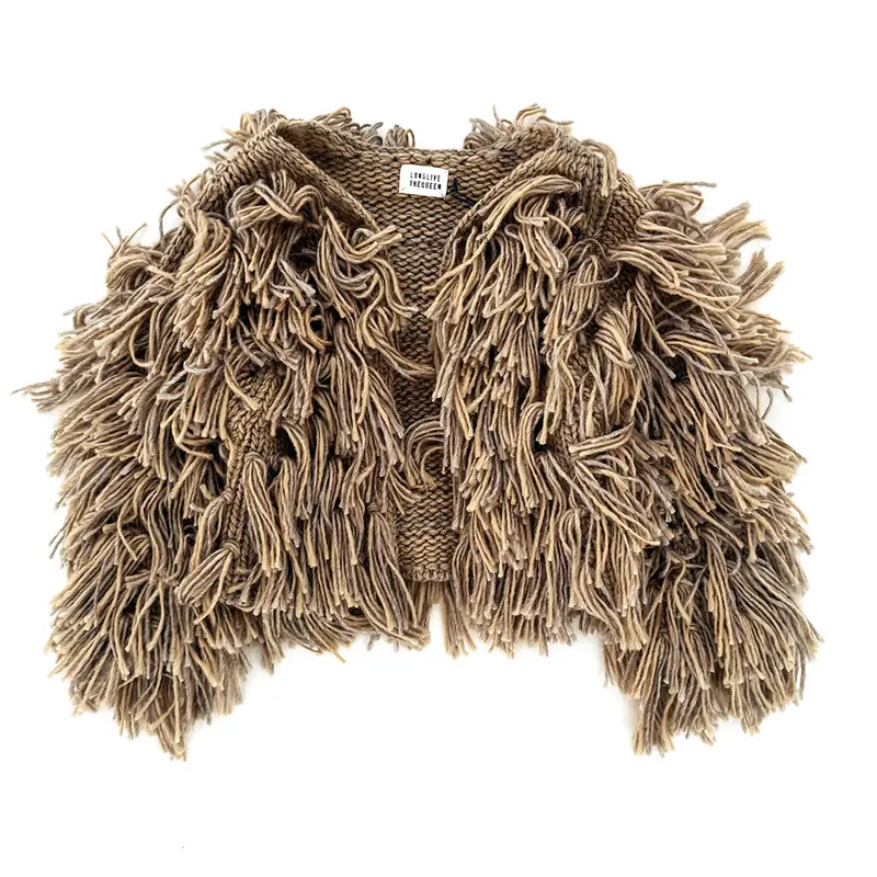 Cardigan Fringe Natural