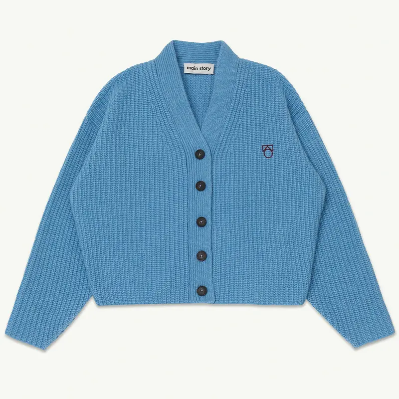 Cardigan Half Stitch Blue