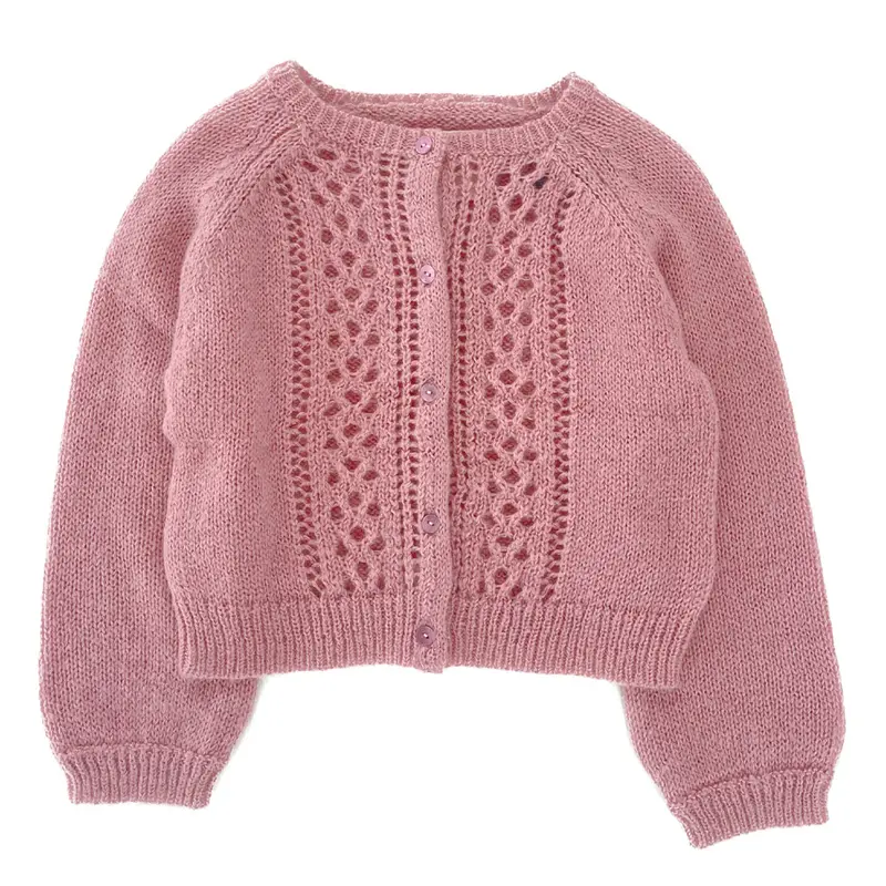 Cardigan Knitted Warm Pink