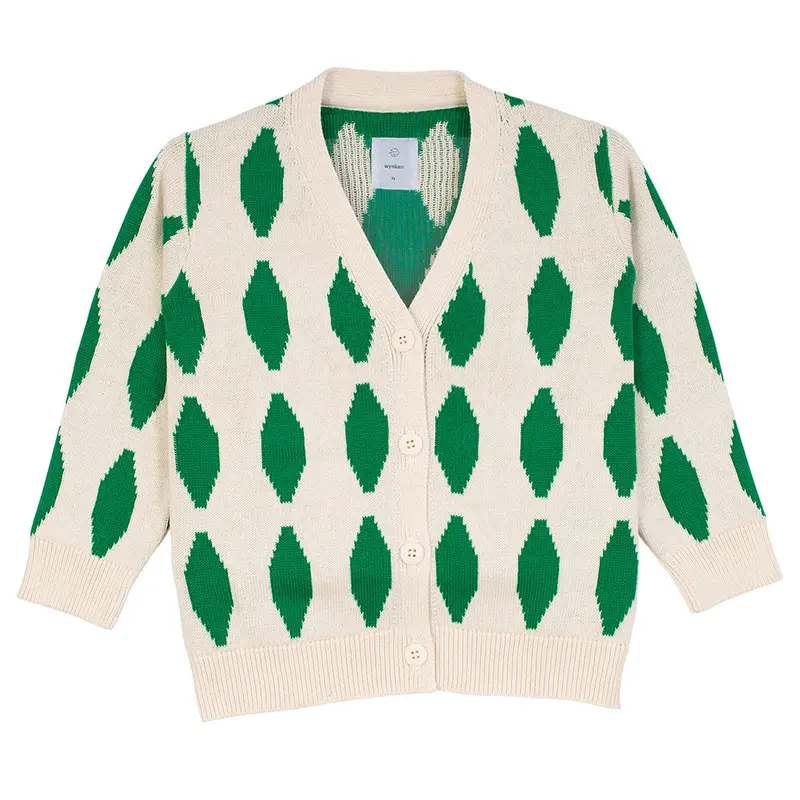 Cardigan Tile Sail Green Navy
